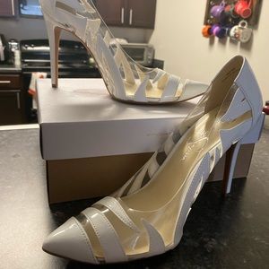 White Jessica Simpson Heels